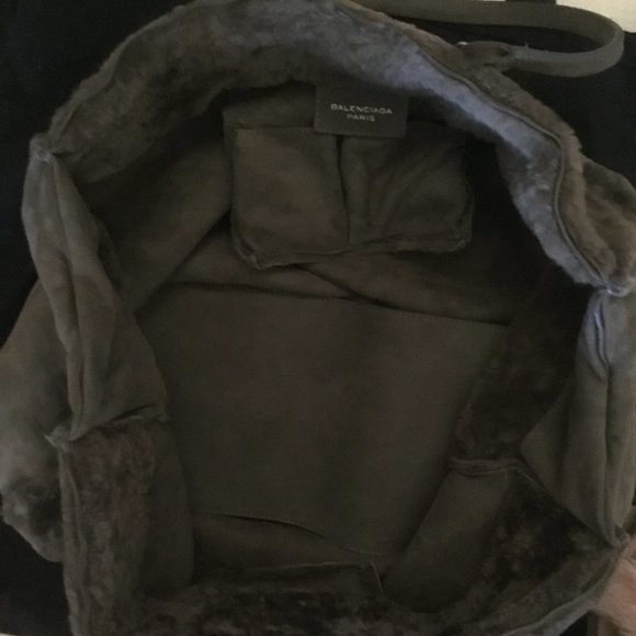 Balenciaga 2015 collection Shearling motorcycle bag  Bag new - Picture 3 of 5